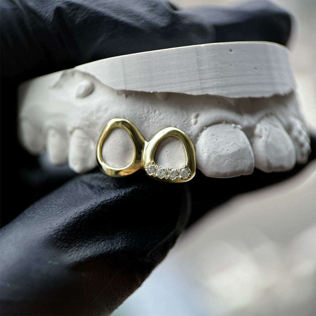 Grillz Double Open Bas Serti