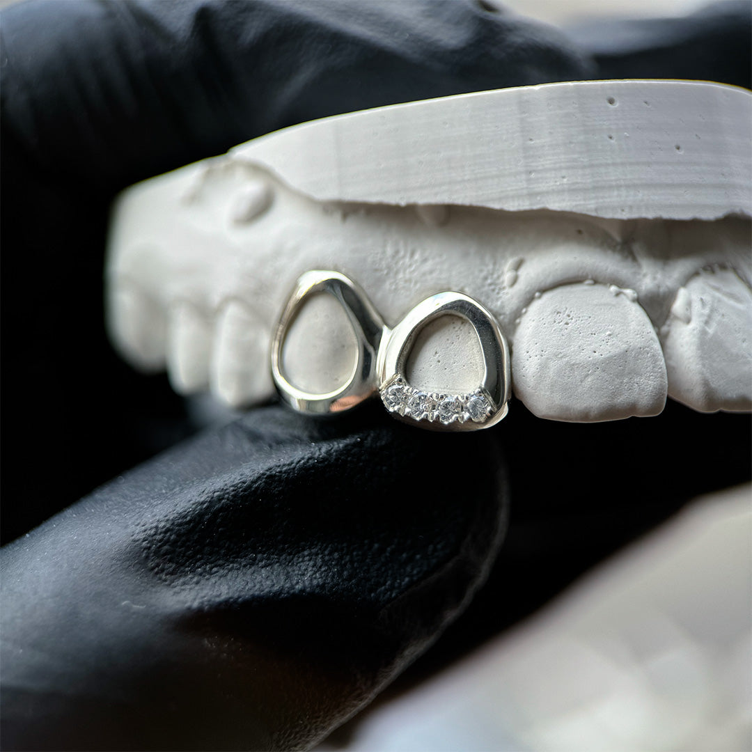 Grillz Double Open Bas Serti