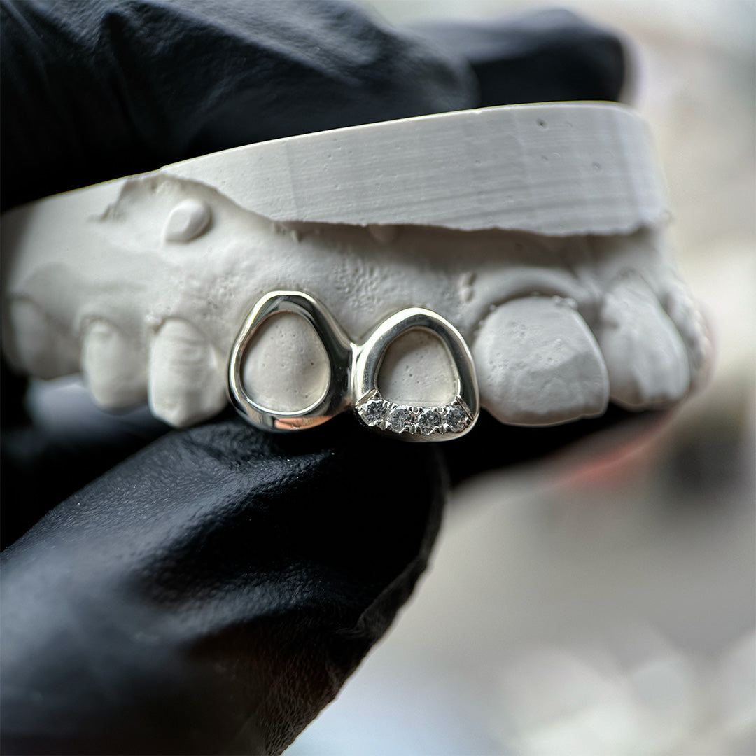 Grillz Double Open Bas Serti